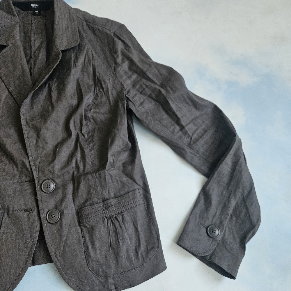 Gray Purple Button-Up Blazer Lightweight Blazer J… - image 7